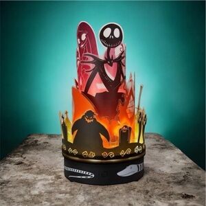 Hallmark Disney Tim Burton Nightmare Before Christmas Rotating Lamp New With Tag